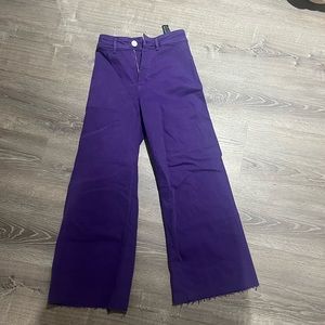 ZARA Straight Leg Purple Jeans Size 4